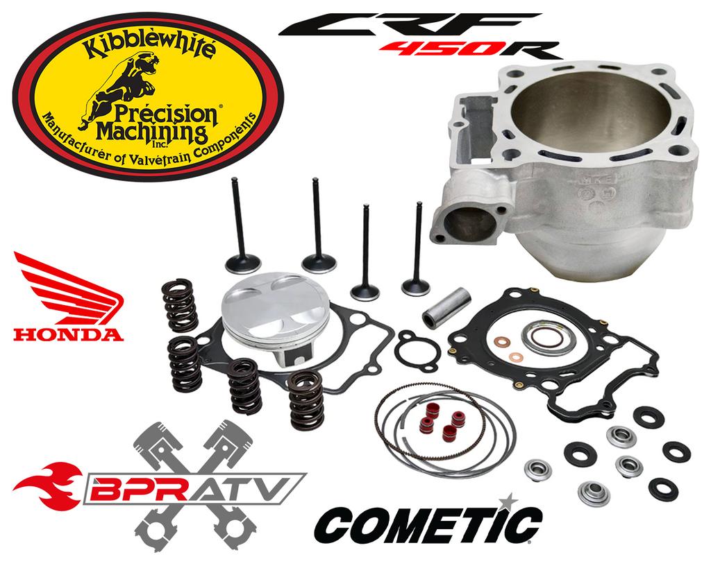 Honda CRF450R CRF 450R Kibblewhite Top End Piston Rebuild Kit Valves &  Cylinder