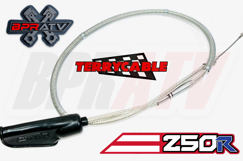 Honda TRX250R TRX ATC 250R Steel Braided Terry Thumb Throttle Clutch Cable 85-89