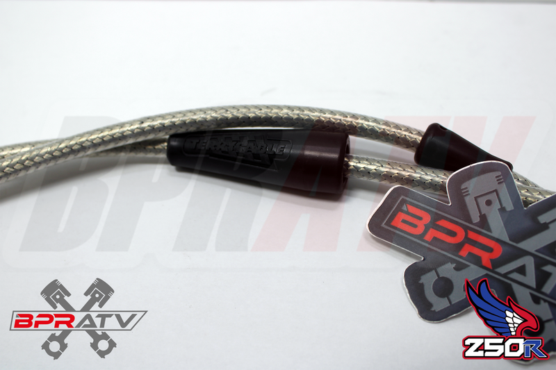 Honda TRX250R TRX ATC 250R Steel Braided Terry Thumb Throttle Clutch Cable 85-89