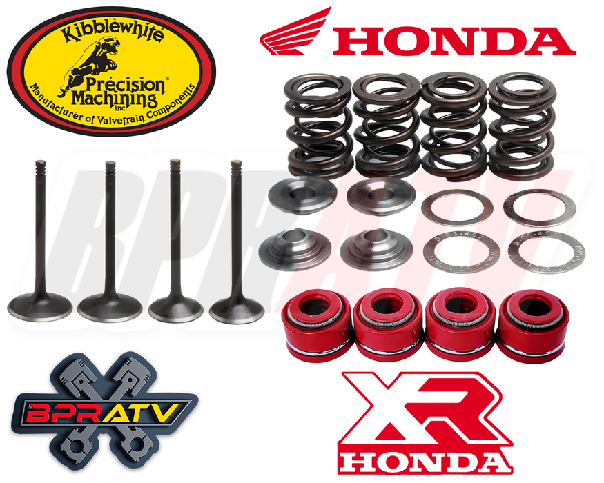 Honda XR600R XR 600 600R Kibblewhite Intake Exhaust Valves Seals Springs Kit Set