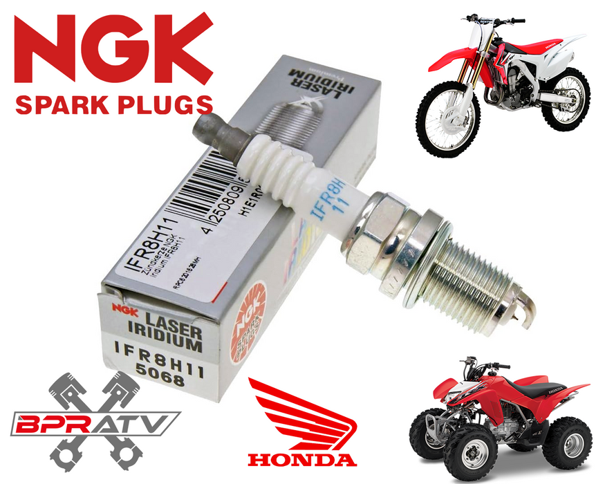 NGK Laser Iridium Spark Plug IFR8H11 Honda TRX450R TRX 450R CRF450R CRF 450 5068