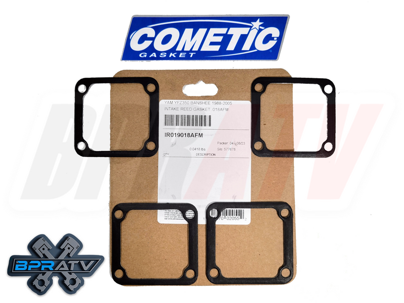 Yamaha Banshee YFZ 350 Cometic Intake Reed Gaskets .018 AFM IR019018AFM Set of 4