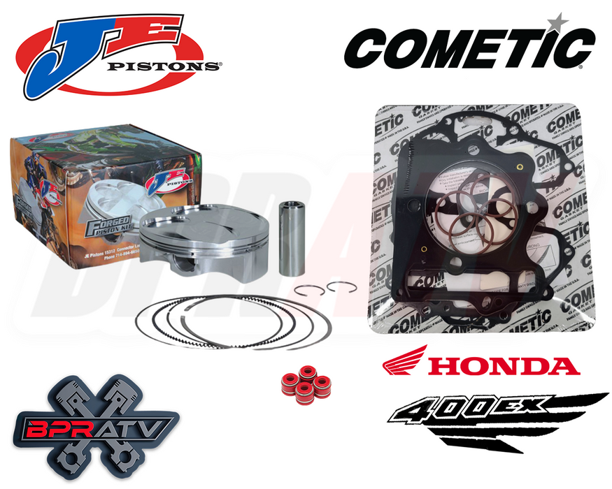 Honda TRX400EX 400EX 400X 87mm 10.8:1 416cc JE Piston Cometic Gaskets Kit Seals