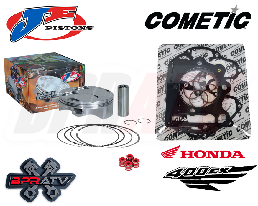 TRX400EX 400EX 400X 89mm 440cc 10.8:1 JE Piston Cometic Gaskets Kit Top End +4mm