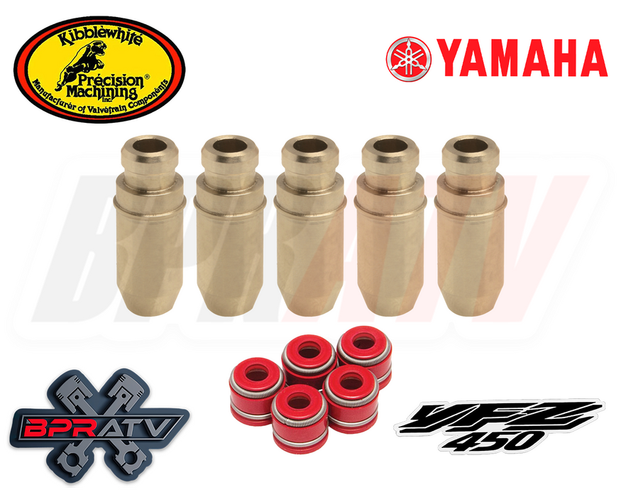 Yamaha YFZ450 YFZ 450 R X Kibblewhite Head Intake Exhaust Valve Guides RED Seals