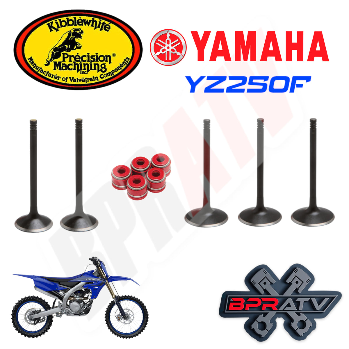 Yamaha YZ250F YZ 250F Stock Size Kibblewhite Intake Exhaust Valves Sea