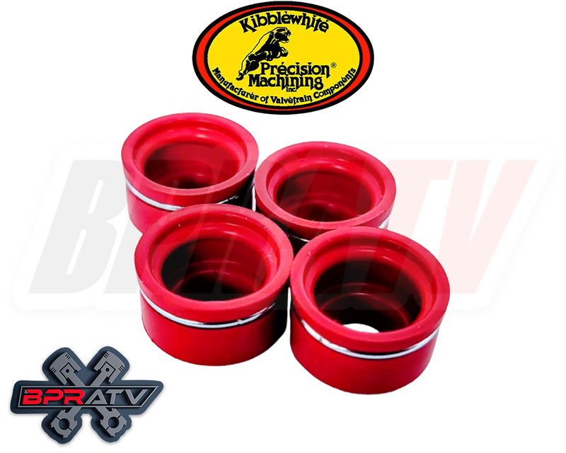 05-24 Suzuki King Quad 700 750 Kibblewhite RED Viton Valve Stem Seals Set 4 Four