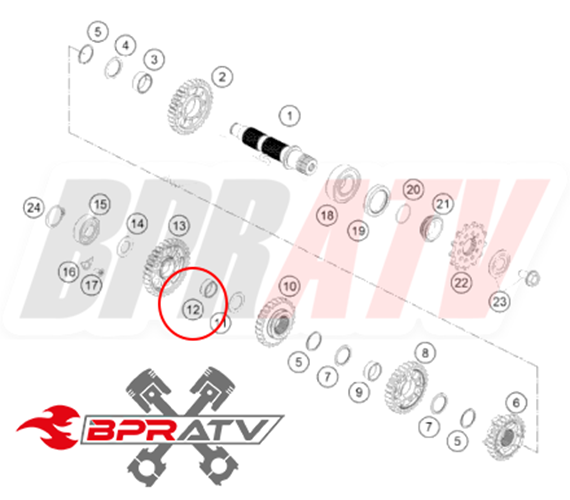 04-23 HUSQVARNA FE450 SKF Transmission Needle Bearing OEM Upgrade 0405202410 KTM