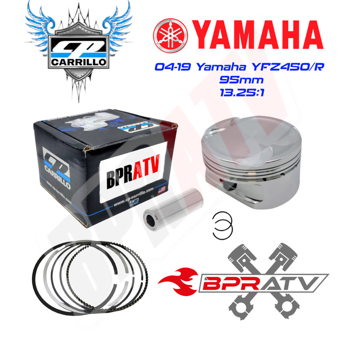 Yamaha YFZ450R YFZ 450R 450X 95mm CP Carrillo Stock Bore Cylinder Piston 13.25:1