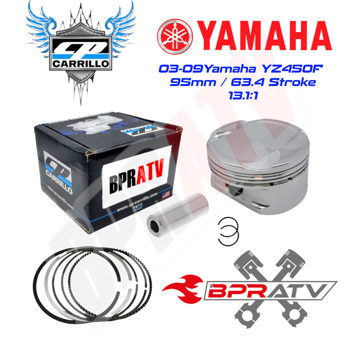03-09 Yamaha YZ450F YZ 450F 95mm CP Carrillo Stock Bore Cylinder Piston 13.1:1