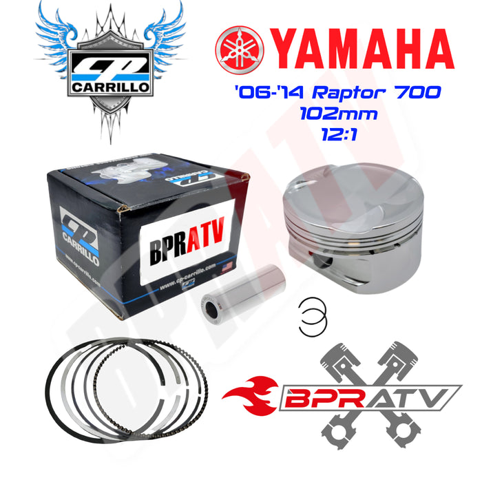 06-14 Yamaha Raptor 700 700R 102mm 12:1 Stock Standard OEM Bore CP Piston Kit