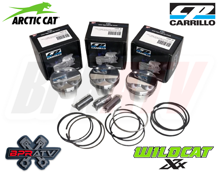 Arctic Cat Wildcat XX OEM Bore 80mm 11.5:1 CP Pistons Set 3 Cometic Gasket Kit