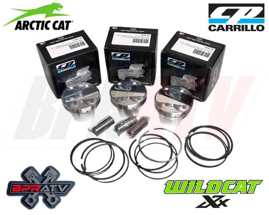 Arctic Cat Wildcat XX OEM Bore 80mm 10.5:1 TURBO CP Pistons 3 Cometic Gasket Kit