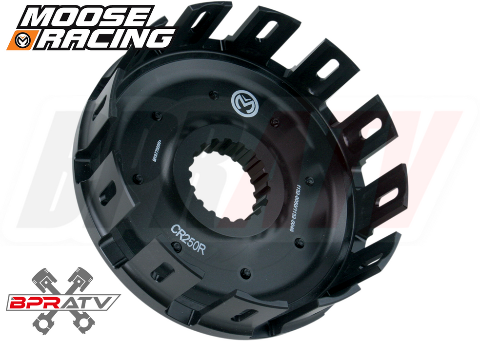 00-07 Honda CR125R CR 125R Moose Racing CNC Billet Clutch Basket with Clutch Kit