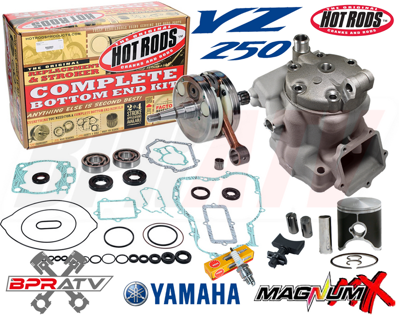 03-25 Yamaha YZ250 YZ 250 72mm BIG BORE Cylinder Piston Crank Motor Rebuild Kit