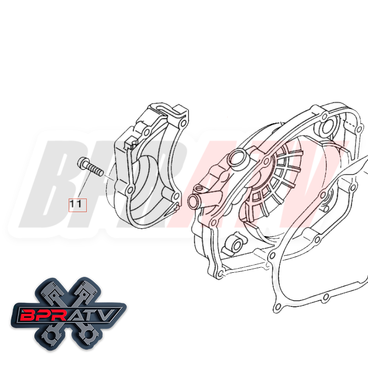 Yamaha Blaster YFS200 BPRATV Talon Titanium Oil Pump Cover Bolts Bolt Kit Washer