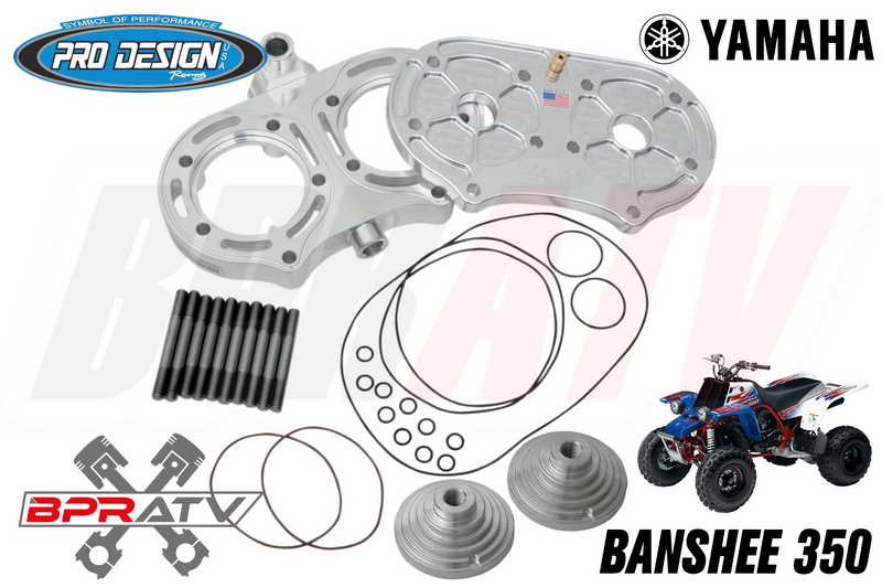 Pro Design Cool Head Billet 4mil 68mm Big Bore 22cc Domes Kit Yamaha Banshee 350