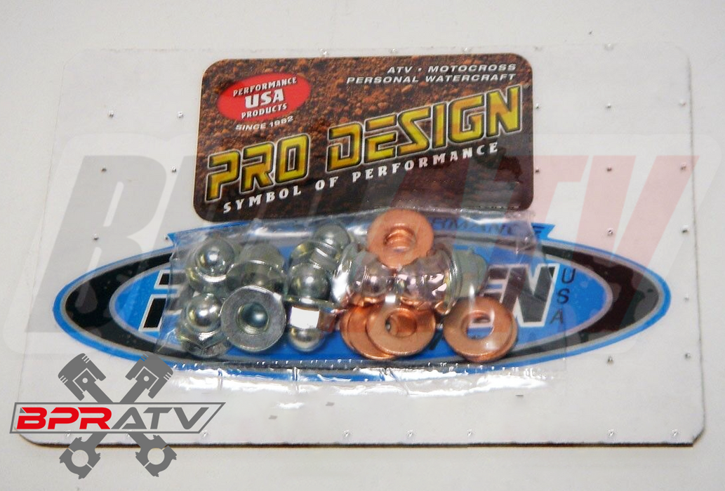 Pro Design Billet Cool Head O-Rings Stud Kit Nuts Yamaha Banshee 350 Made In USA