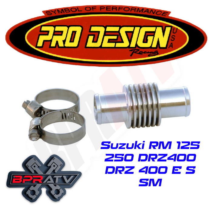 Pro Design Billet In Line Super Cooler Suzuki RM 125 250 DRZ400 DRZ 400 E S SM