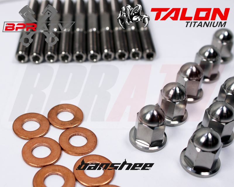 Best Yamaha Banshee YFZ 350 TITANIUM Cylinder Head Bolts Upgrade ACORN Nuts Set