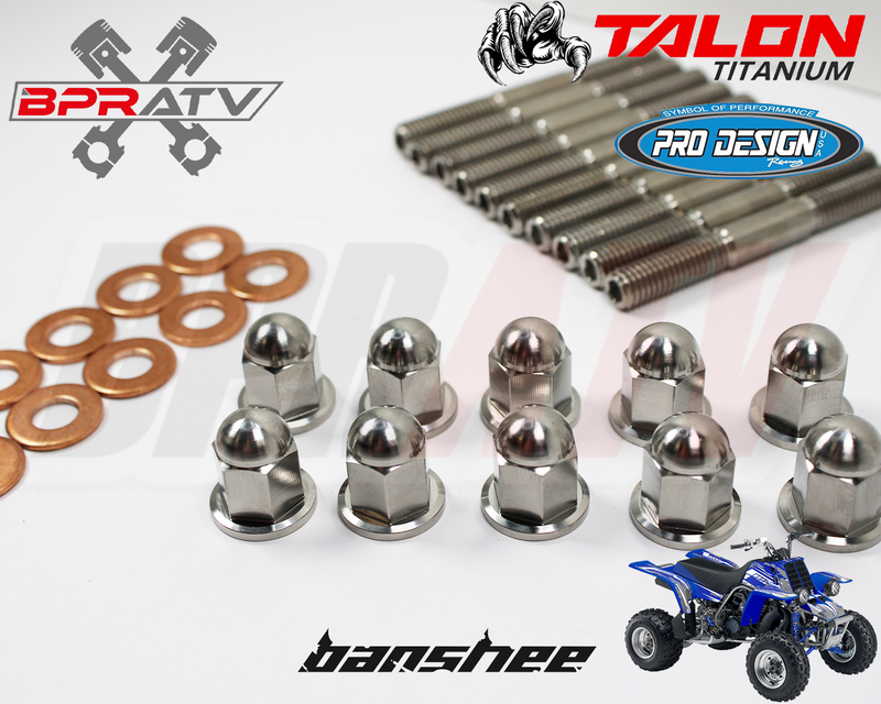 Yamaha Banshee 350 Pro Design Cool Head TITANIUM Stud Kit Nuts O-Rings Gaskets
