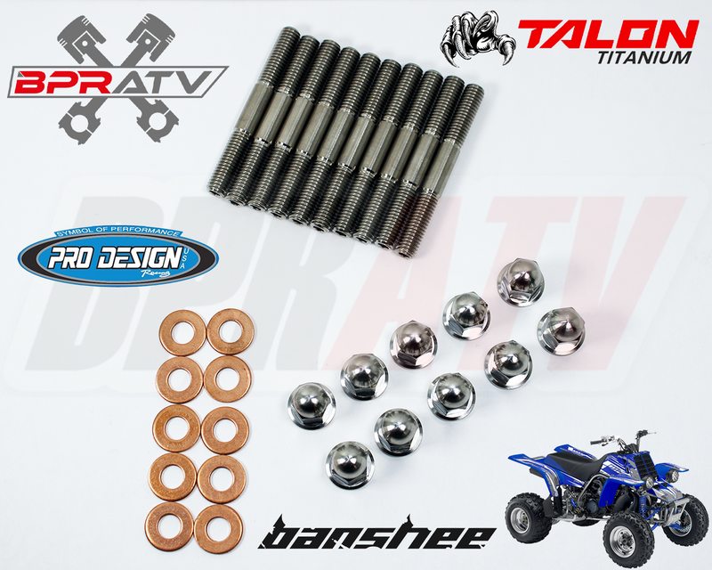 Yamaha Banshee 350 Pro Design Cool Head TITANIUM Stud Kit Nuts O-Rings Gaskets