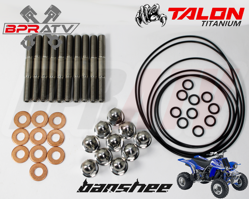 Banshee YFZ 350 BPR TITANIUM Pro Design Cool Head Stud Kit Nuts O-Rings Gaskets
