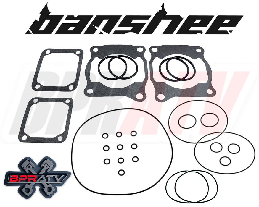 Banshee 350 64mm Stock Bore Wiseco Pistons Bearings Cool Head O-Ring Gasket Kit