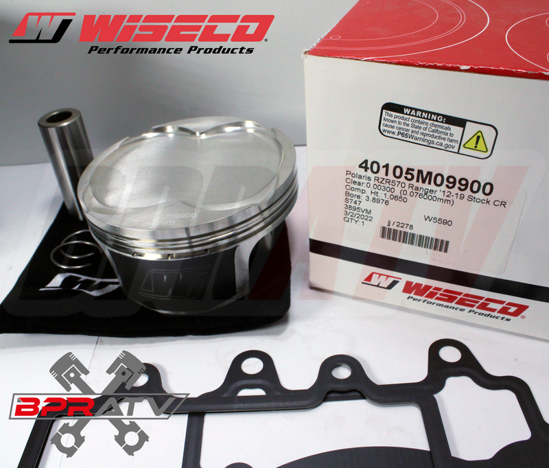 16-19 Polaris ACE 570 Stock Wiseco Piston Cylinder Gasket Top End Rebuild Kit