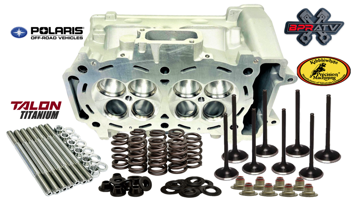 RZR XP 900 Ported Cylinder Head Kibblewhite Valves Springs TITANIUM Head Studs