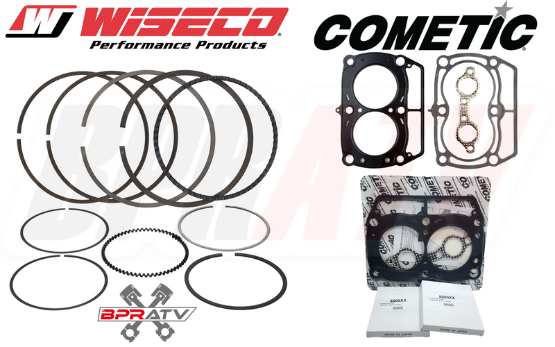 Polaris RZR S 800 Wiseco Piston Rings 80mm Piston Ring Set Cometic Top Gasket