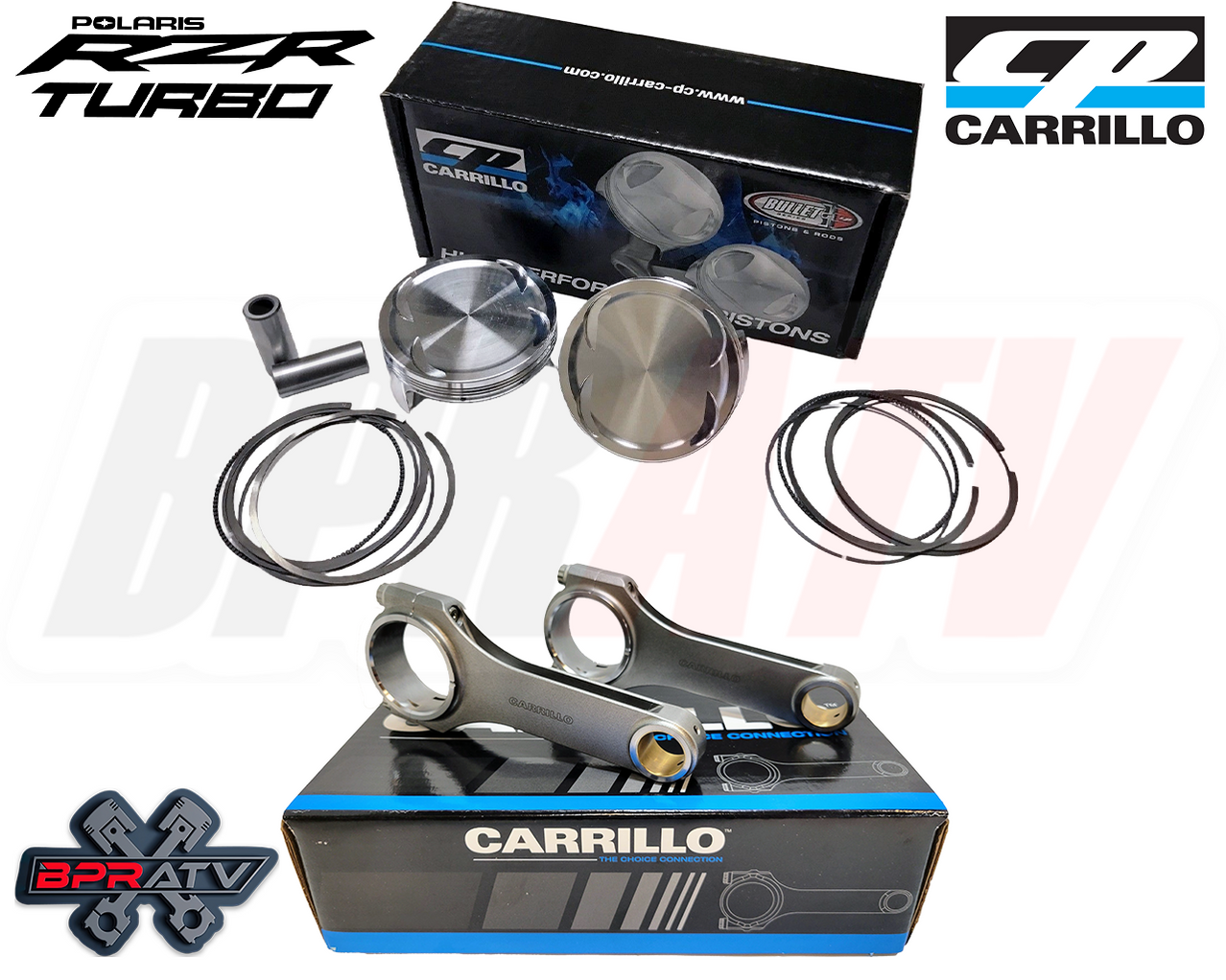Polaris RZR XP Turbo 93mm CP Carrillo 9.51 Pistons CP Carrillo Heavy
