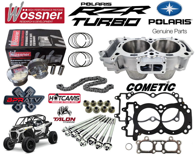RZR XP Turbo S S4 93m OEM Cylinder Wossner Pistons Complete Top End Assembly Kit