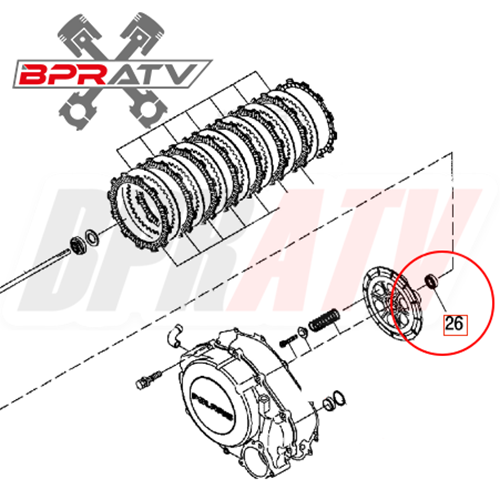 Outlaw 500 SKF Aftermarket Replacement Heavy Duty Clutch Bearing OEM# 3088179