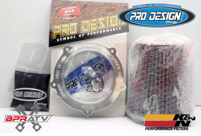 Pro Design Pro Flow Air filter Intake Kit KN K&N Yamaha YFZ450 YFZ450R YFZ 450X