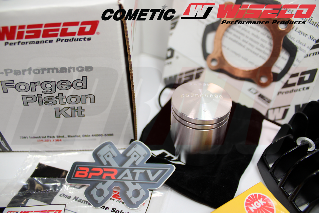 81-24 Yamaha PW50 Y-Zinger Stock Bore Complete WISECO Piston Top End Rebuild Kit