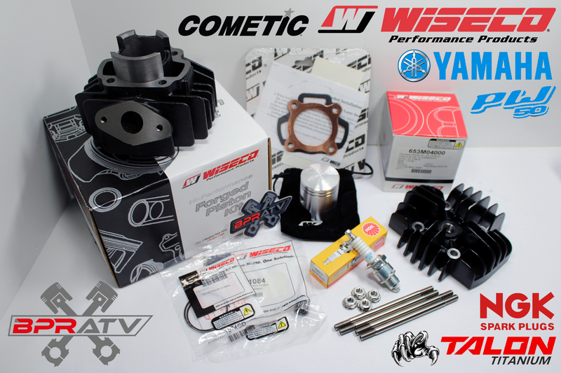 81-25 Yamaha PW50 Y-Zinger Stock Bore Complete WISECO Piston Top 81-25 Yamaha PW50 Y-Zinger Stock Bore Complete WISECO Piston Top