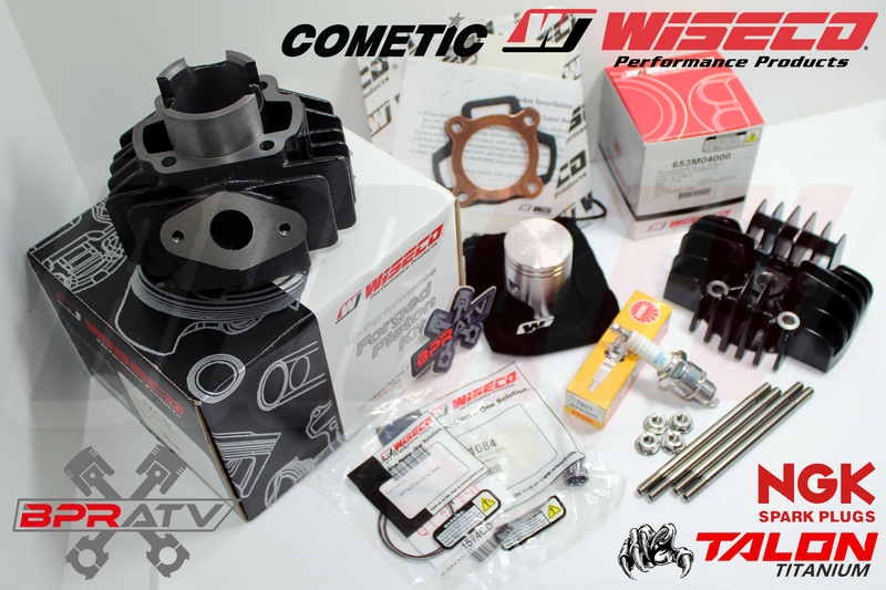 81-25 Yamaha PW50 Y-Zinger Stock Bore Complete WISECO Piston Top End Rebuild Kit