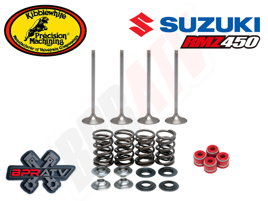 05 06 Suzuki RMZ450 RMZ 450 Kibblewhite Intake & Exhaust Valves Springs Seals