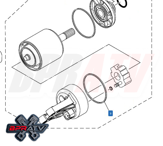 BPR Yamaha YXZ1000 YXZ 1000R Starting Motor Gasket Replacement 35C-81844-00-00