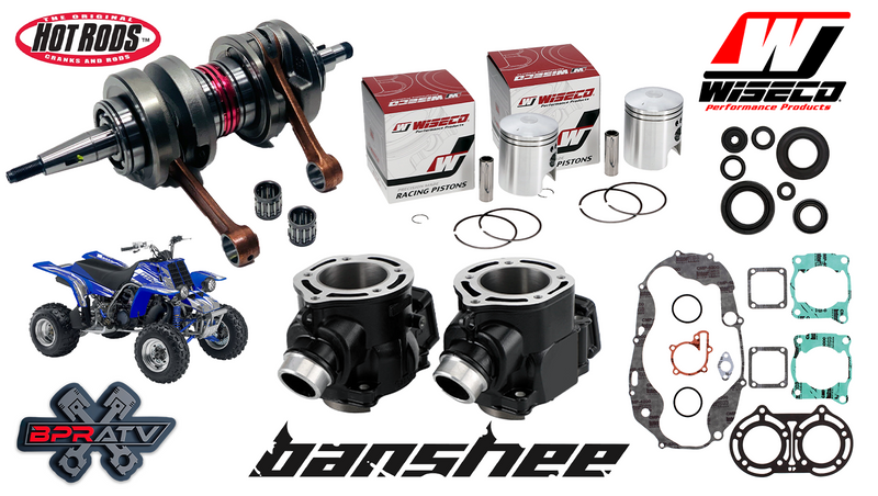 Yamaha Banshee 64mm Simple Stock Rebuild Kit Crank Wiseco Pistons Gaskets Seals
