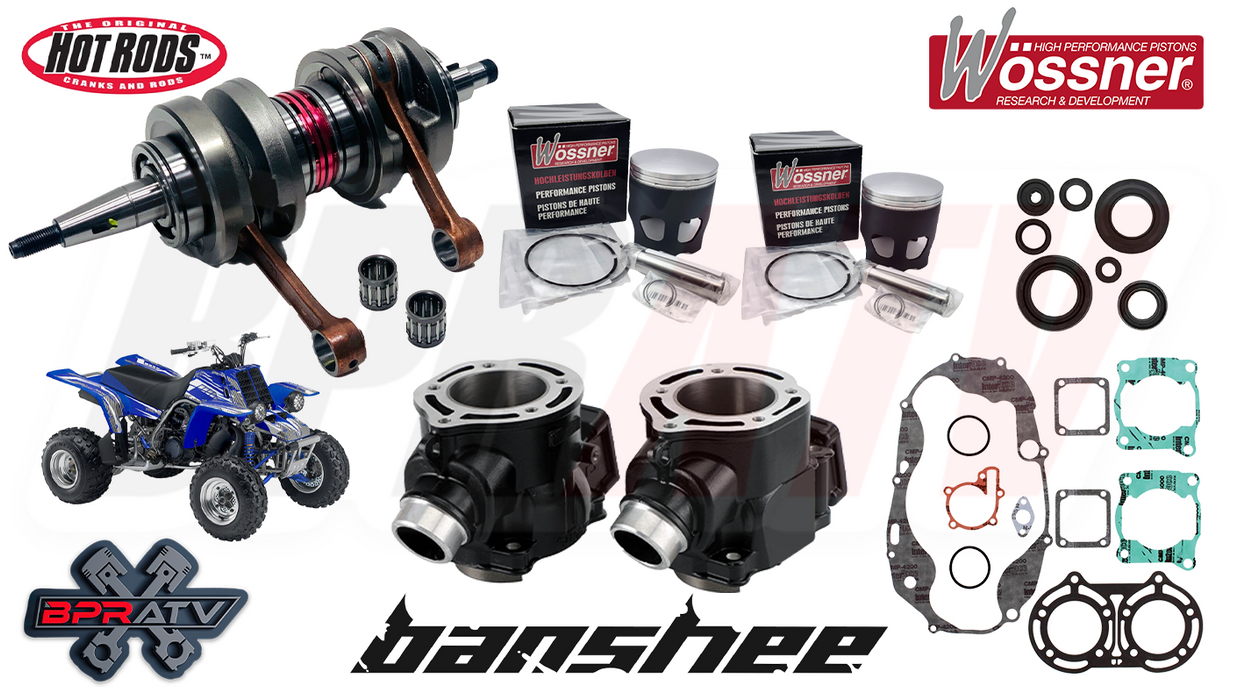 Yamaha Banshee 64mm Simple Stock Rebuild Kit Crank Wossner Pistons Gaskets Seals