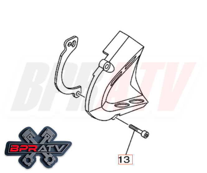 Yamaha Raptor 700 YFM700 YFM 700R Talon Titanium Sprocket Cover Bolts Bolt Kit