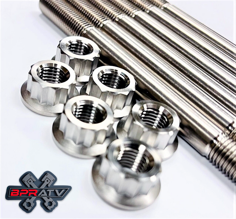 12-15 Polaris RZR 570 COMPLETE BPRATV Titanium Cylinder Head Bolts Kit Stud Kit