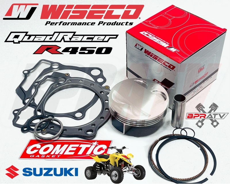 *Suzuki LTR450 LTR 450 98mm 13:1 Big Bore Wiseco Pump Gas Piston Cometic Gaskets