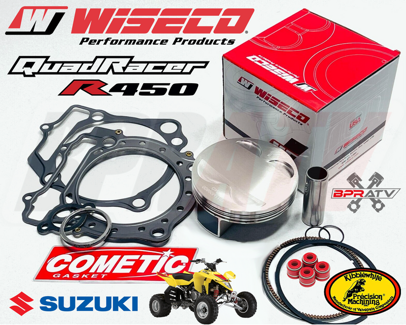 *Suzuki LTR450 LTR 450 98mm 13:1 Big Bore Wiseco Pump Gas Piston Cometic Gaskets