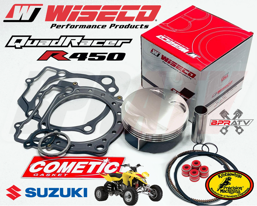 Suzuki LTR450 LTR 450 98mm 474cc Big Bore Wiseco Pump Gas Piston Cometic Gaskets