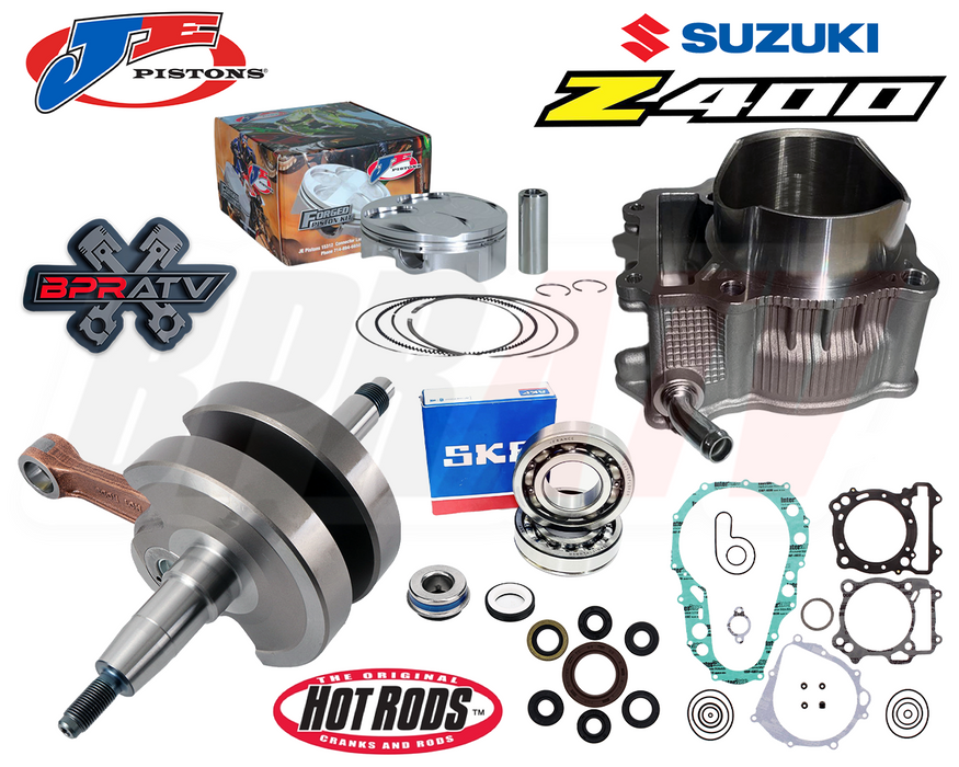 LTZ400 LTZ 400 OEM Bore 90mm Cylinder JE Piston 12:1 Simple Rebuild Kit Gaskets