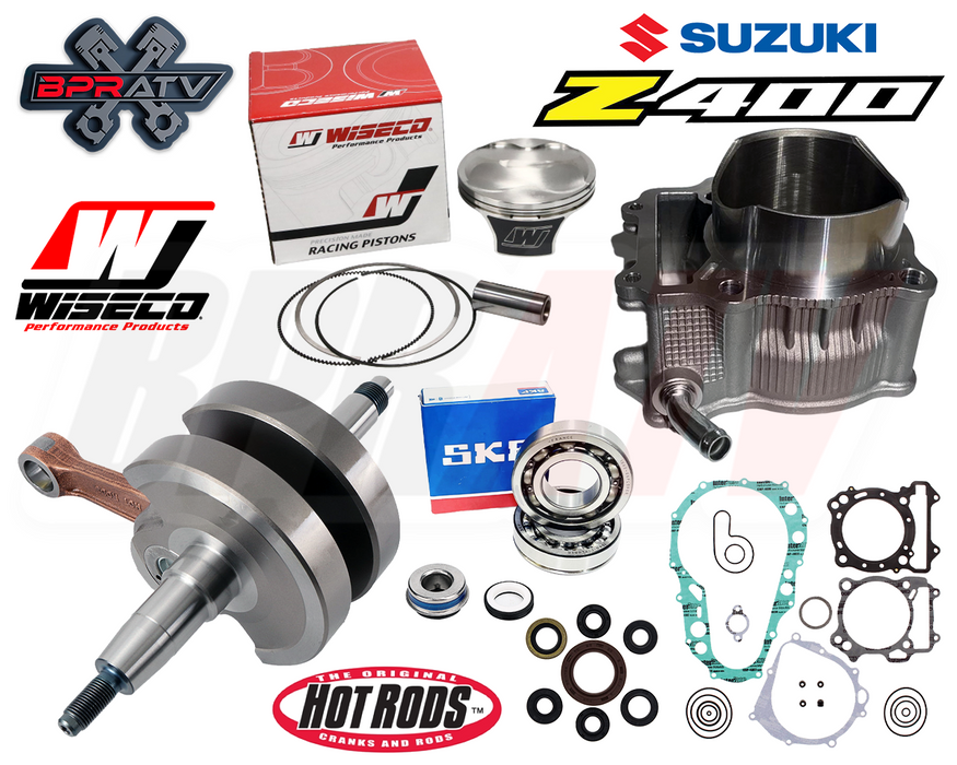 LTZ400 LTZ 400 OEM Bore 90mm Cylinder Wiseco Piston Simple Rebuild Kit & Gaskets