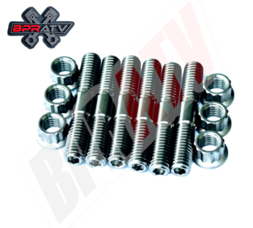 Polaris 3084138 Cylinder Stud Bolts TITANIUM Head Studs Nut Bolt Kit Heavy Duty